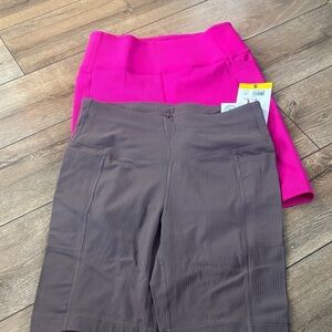 Mondetta Pink and Brown Athletic Shorts